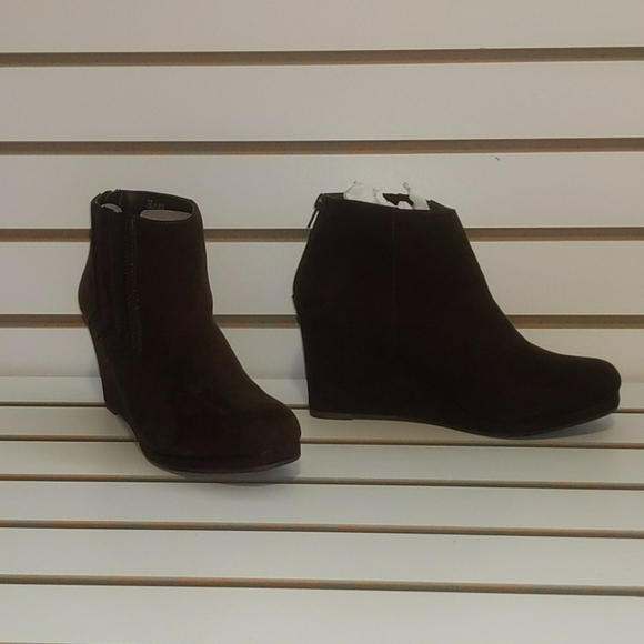 Womens Sugar Juliette Wedge Booties 